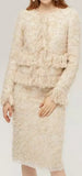 Fringed Tweed Jacket and Skirt Set