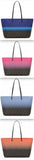 FF Two Tone Ombre Zucca Roll Bag - Cobalt Blue, Pink, Light Blue, Orange