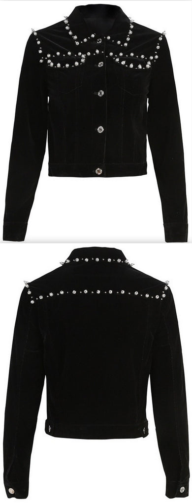 Embellished Velvet Jacket