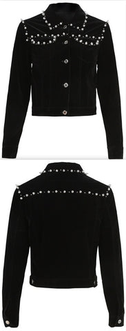 Embellished Velvet Jacket