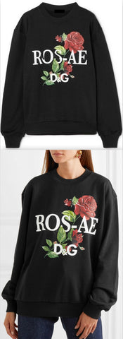 Floral-Print Cotton Jersey Sweatshirt