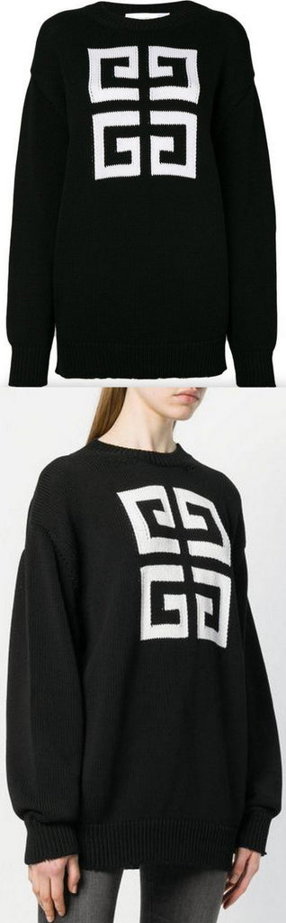 Black 4G Intarsia Sweater