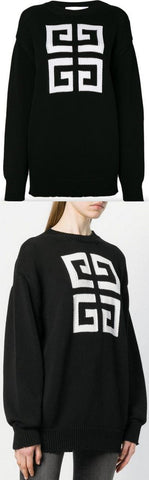 Black 4G Intarsia Sweater