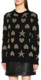 Hearts and Stars Wool Blend Sweater