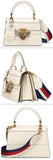 Queen Margaret Small Top Handle Bag, White