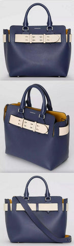 The Small Leather Belt Bag, Regency Blue