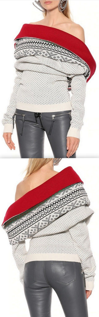 Off-the-Shoulder Sweater