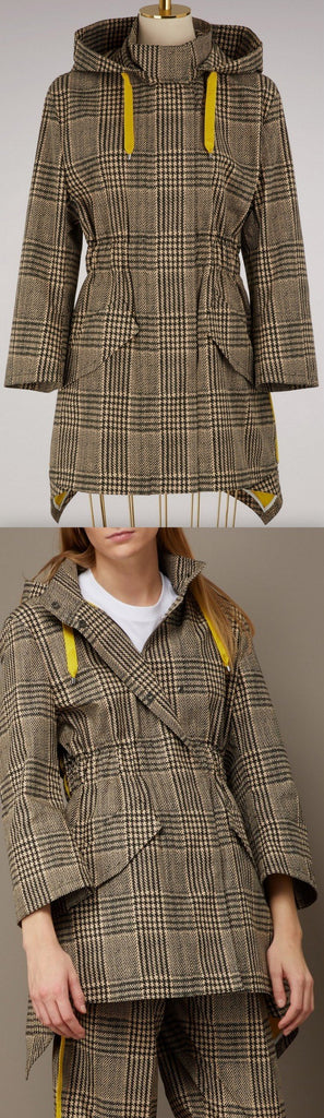 Plaid Parka Jacket