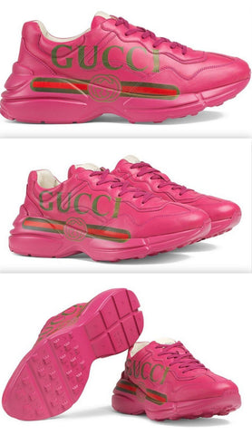 Rhyton logo Leather Sneakers