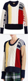 Patchwork Wool Sweater