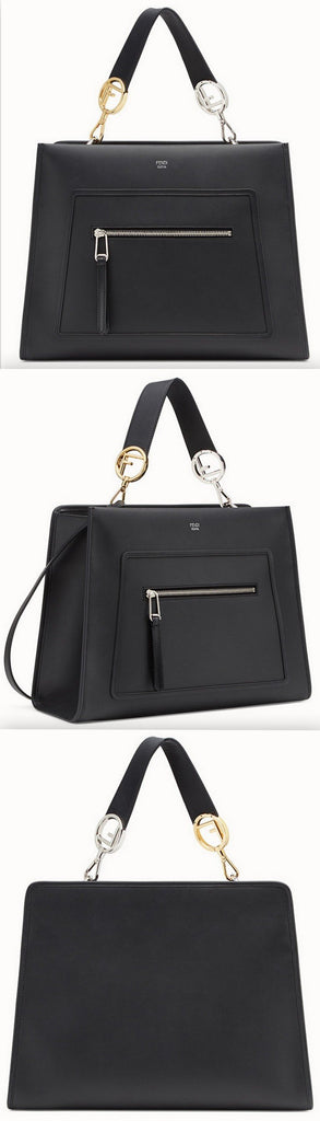 Runway Black Leather Bag