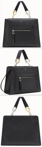 Runway Black Leather Bag