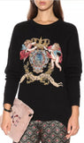Embroidered Cashmere-Blend Sweater