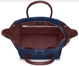 Freedom Leather Handbag, Navy Blue