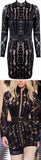 Black Corset Lace Stretchy Bodycon Mini Dress