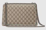Dionysus GG Supreme Shoulder Bag with Crystals, Pink