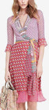 'Nieves' Printed Wrap Dress - DESIGNER INSPIRED FASHIONS
