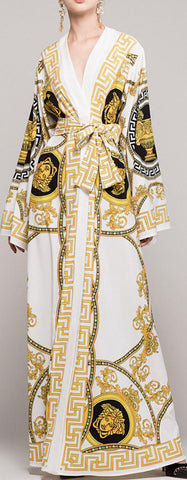 Medusa Printed Robe-Dress