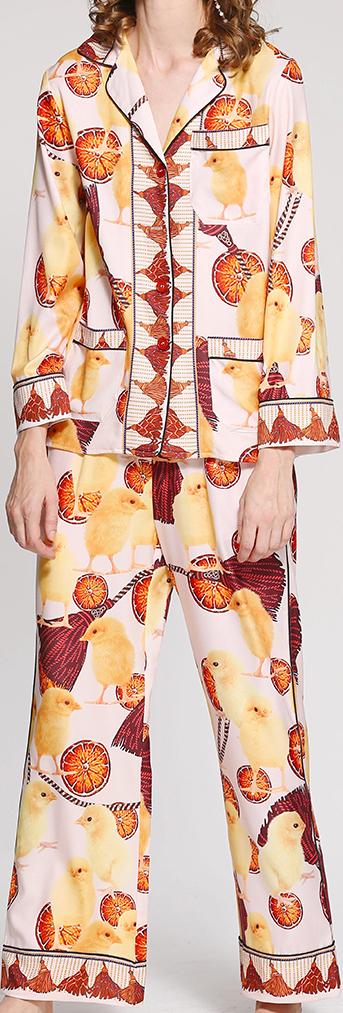 Printed Pajama Set