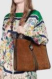 Large Tote with Tiger Head - Blue or Brown