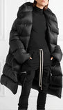 Long Down Coat, Black