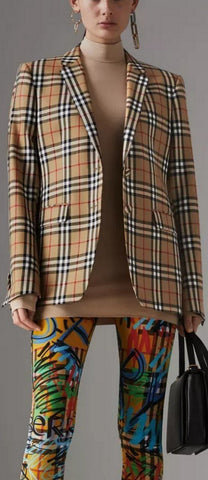 Vintage Check Tailored Jacket