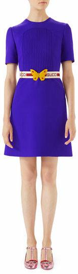 Pintuck Dress with Belt | DESIGNER INSPIRED FASHIONS