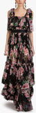 Floral Print Ruffle Tiered Maxi Dress