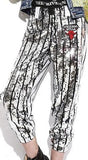 Sequin Embellished Stripe Pants - DESIGNER INSPIRED FASHIONS