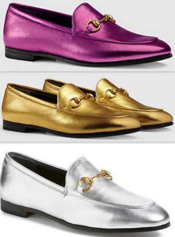 'Jordaan' Metallic Leather Loafers - (Purple, Gold, Silver) - DESIGNER INSPIRED FASHIONS
