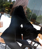 Black Velvet Peplum Top