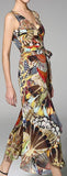 Fan Print Silk-Blend Crepe De Chine Jumpsuit