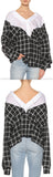 Paneled Checked Cotton Poplin Shirt