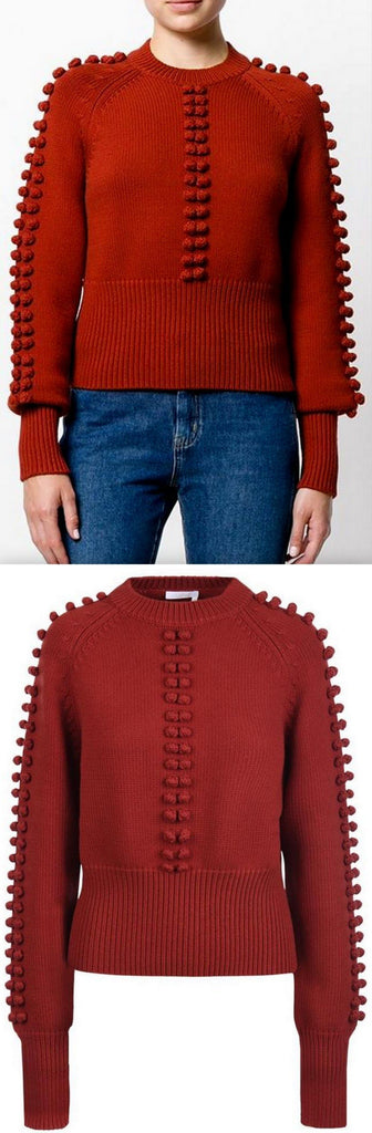 Pom Pom Knit Sweater