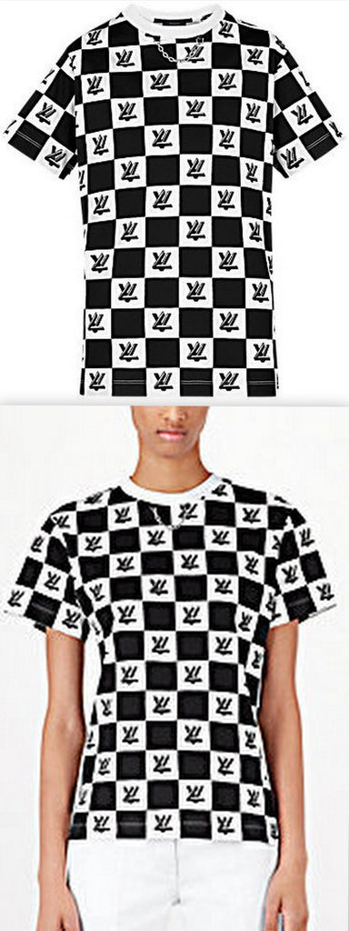 Logo Twist Lock Printed Knit T-Shirt
