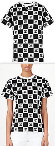 Logo Twist Lock Printed Knit T-Shirt