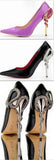 Snake Charmer Stiletto Pumps in Black or Purple - DESIGNER INSPIRED FASHIONS