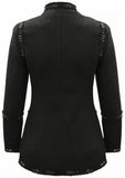 Embellished Single-Breasted Jacket - Black or White