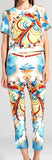 Print Top and Capri Pant Set