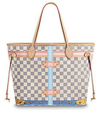 Neverfull MM Damier Azur Canvas Handbag