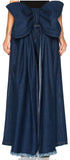 Large Bow Wide-Leg Denim Pants - DESIGNER INSPIRED FASHIONS