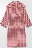 Houndstooth Shawl Wool Coat