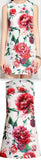 Floral-Print Mini Embellished Dress