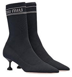 Knit Kitten-Heel Sock-Booties