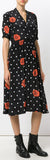 Rose Polka Dot Wrap Dress