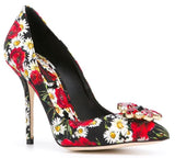Daisy & Poppy Print Pumps