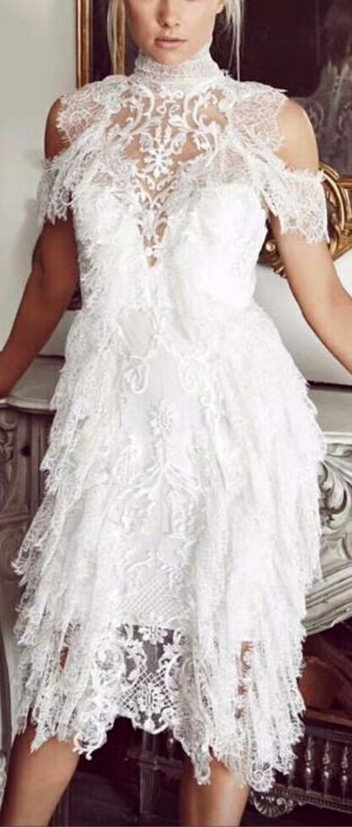 White Wispy Lace Dress