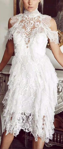 White Wispy Lace Dress