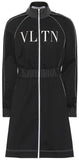 'VLTN' Technical Jersey Dress