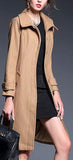 High-Collar Camel Wool Coat - DESIGNER INSPIRED FASHIONS